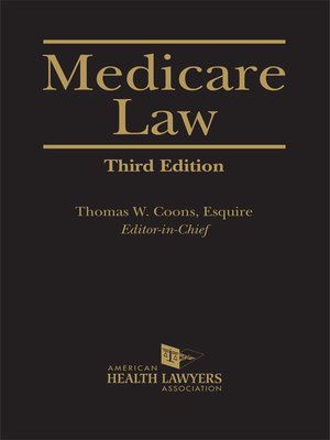 cover image of AHLA Medicare Law (AHLA Members)